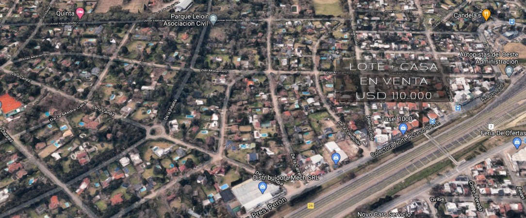 OPORTUNIDAD UNICA EN PARQUE LELOIR SOBRE COLECTORA, CASA 4 AMB. JARDIN, COCHERAS, S/LOTE 10X..., APTO PROFESIONAL/COMERCIAL