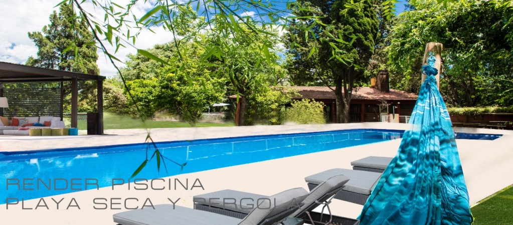 CASA QUINTA EN EL CORAZON DE PQUE.LELOIR LOTE 2.000M2, CASA 200M2, PISCINA DE 20MTS EN  OPORTUNIDAD