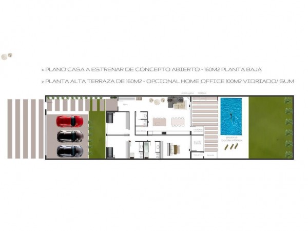 EXC,LOTE C/ ESTRUCTURA DE HORMIGON TERMINADA -PROYECTO Y PLANO CASA 140M2 - P. LELOIR A MTS M.FIERRO