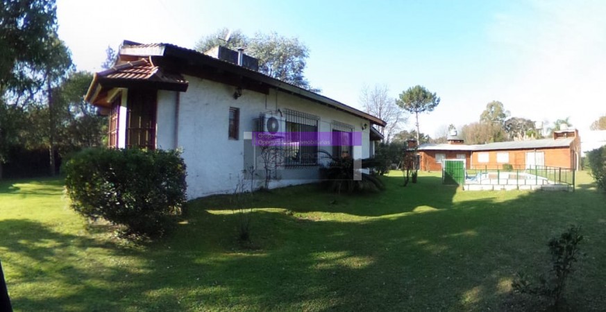 QUINTA LOTE 1450 M2, 220M2 CONSTR., CASA PPAL, QUINCHO, CASA HUESPEDES, PISCINA, GRAN PARQUE,  PARRILLA, POOL HOUSE, JACUZZI,VESTUARIOS