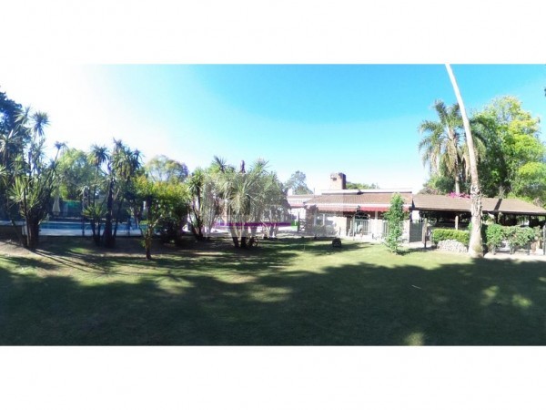 PILAR CASA QUINTA  6 AMB SOBRE R25 IDEAL EMPRENDIMIENTO, QUINTA 1700M2 ,PISCINA, CALLE PRIVADA